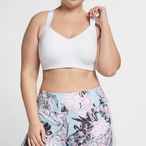 Nike High Support Rival Plus Size White Bra - Picture 1 of 10